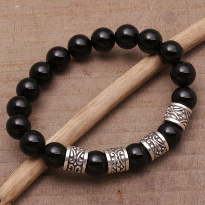 Shrine Shadow Men's Onyx Bracelet