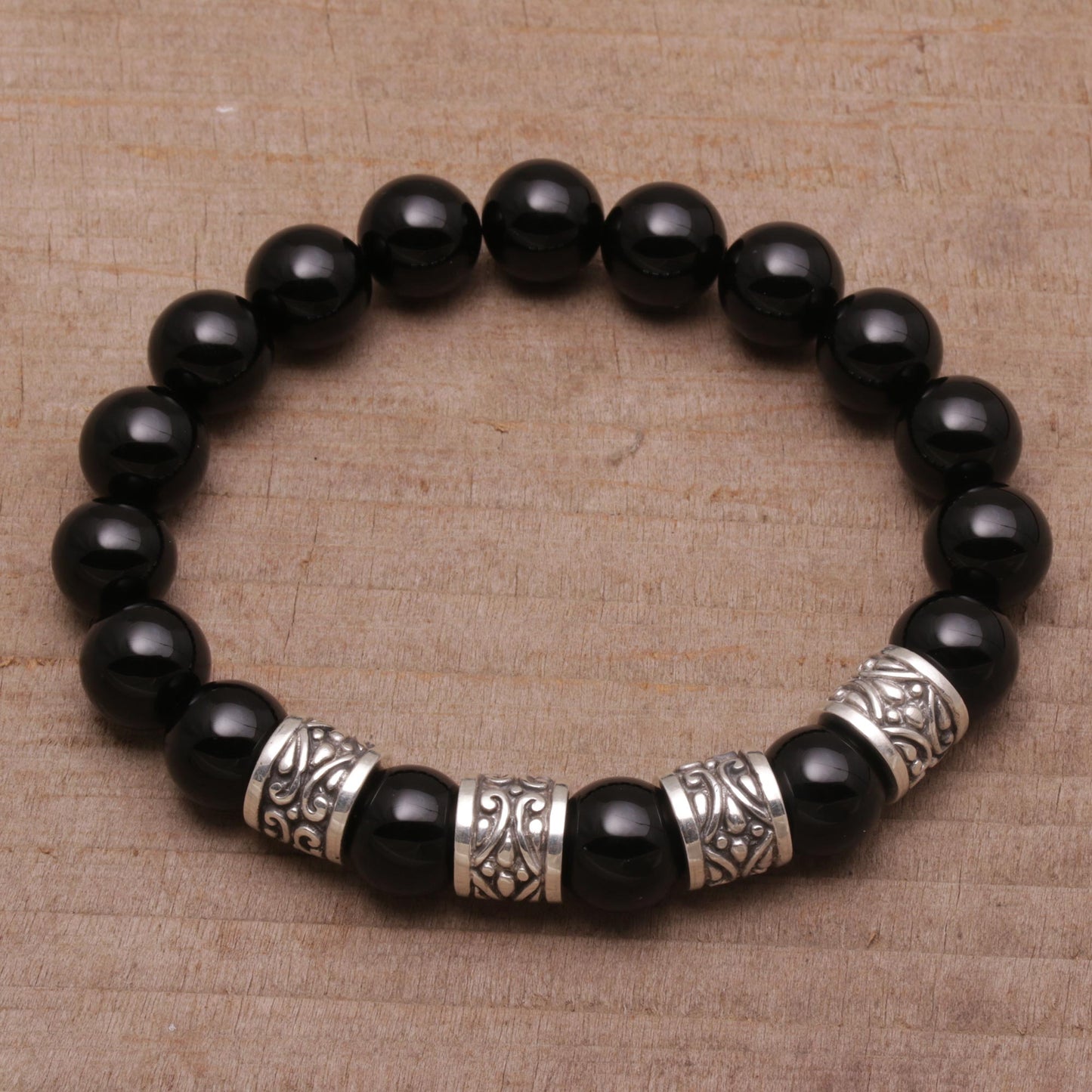 Shrine Shadow Men's Onyx Bracelet