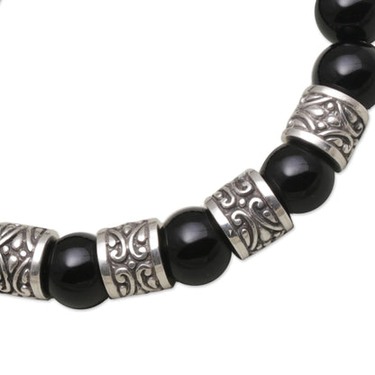 Shrine Shadow Men's Onyx Bracelet