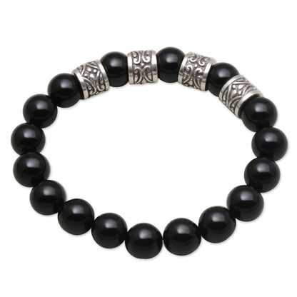 Shrine Shadow Men's Onyx Bracelet