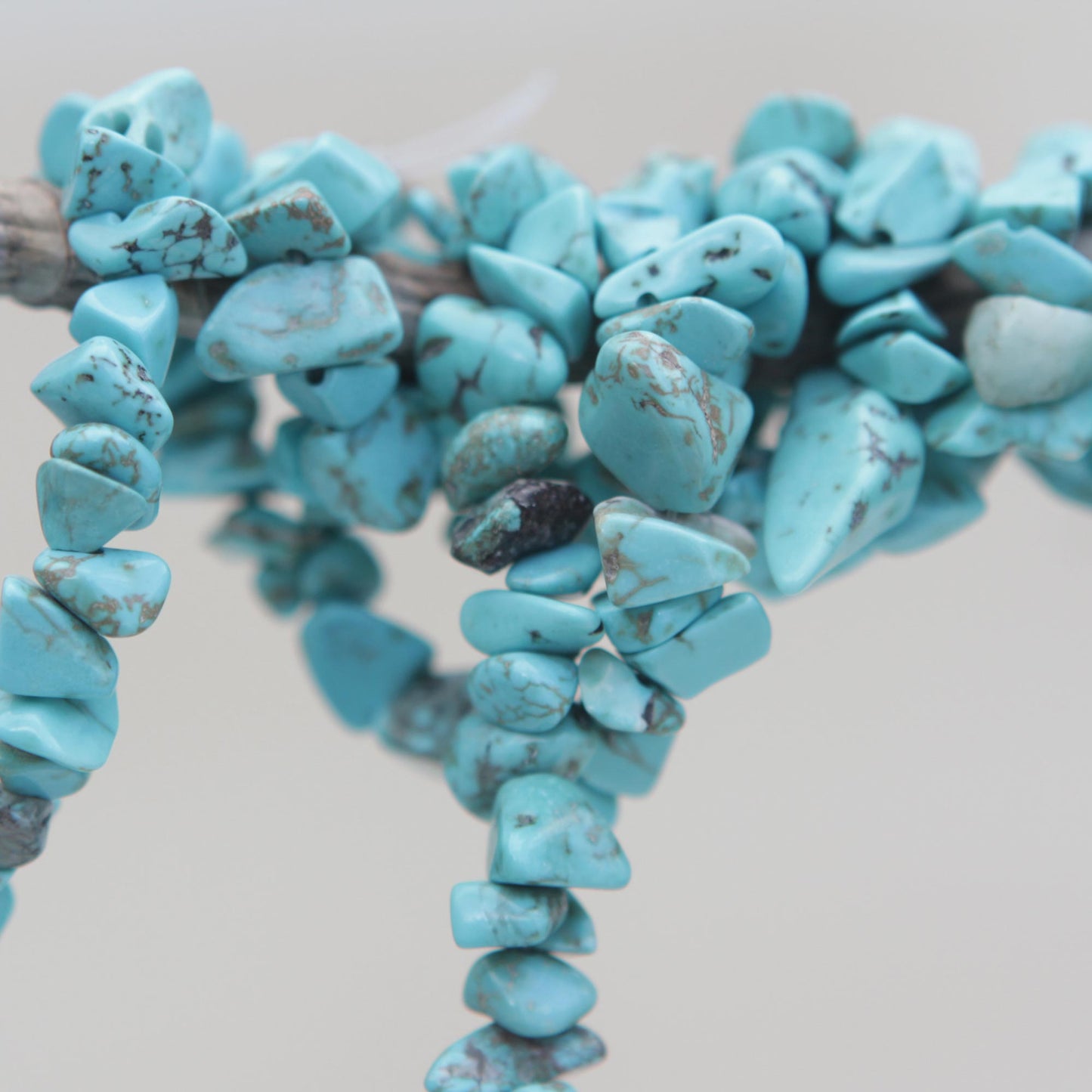 Turquoise Infatuation Artisan Crafted Reconstituted Turquoise Beaded Necklace