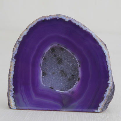Purple Geode Purple Agate Gemstone Decor Accessory from Brazil