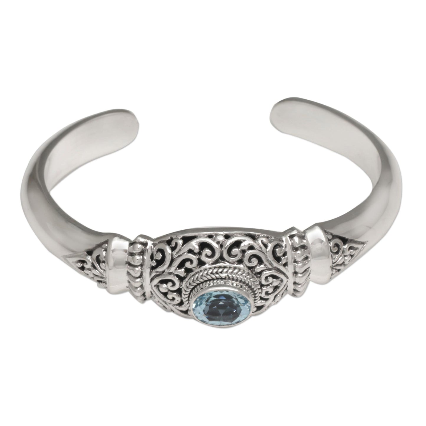 Vine Temple Sterling Silver Cuff Bracelet