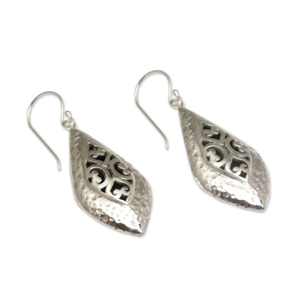 Love of My Life Openwork Sterling Silver Dangle Earrings from Bali