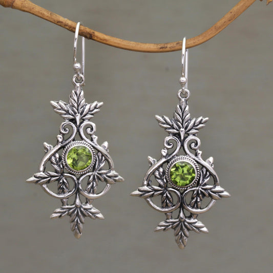 Marvelous Vintage Peridot & Silver Earrings