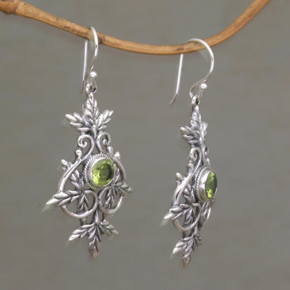 Marvelous Vintage Peridot & Silver Earrings