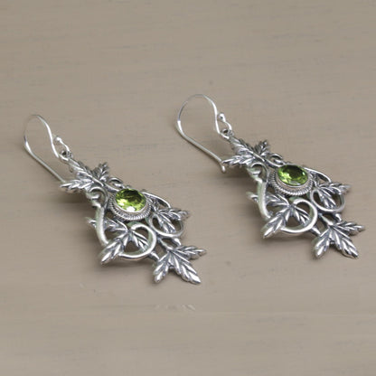 Marvelous Vintage Peridot & Silver Earrings