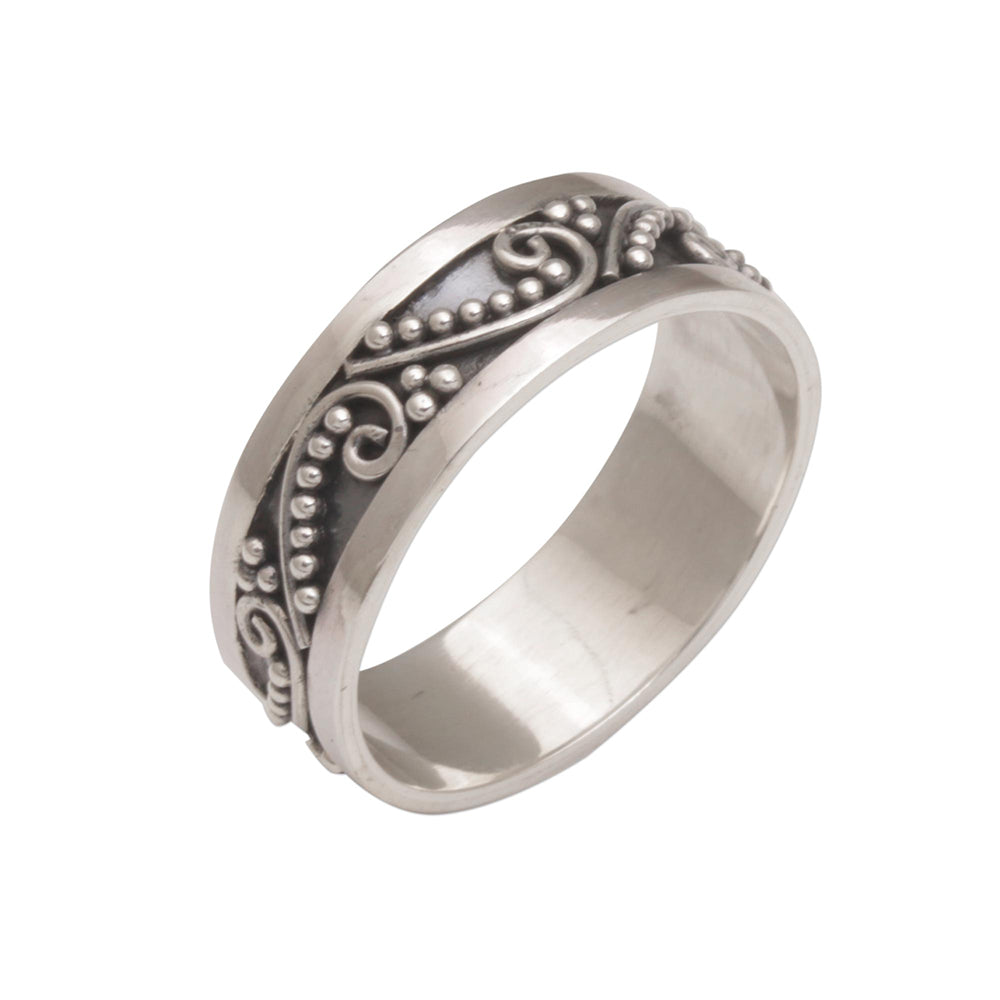 Punctuation Marks Sterling Silver Ring