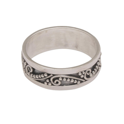 Punctuation Marks Sterling Silver Ring