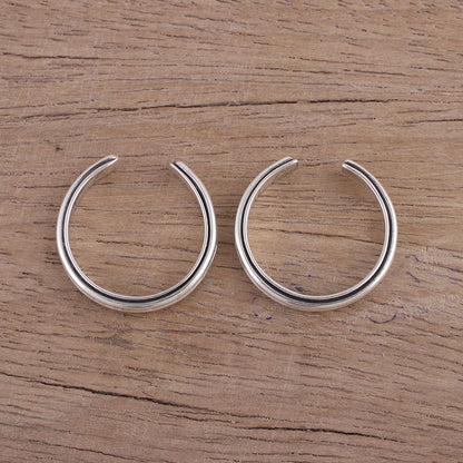 Sleek Lines Sleek Band Style Toe Rings in Sterling Silver (Pair)