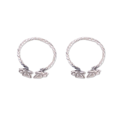 Butterfly Meeting Sterling Silver Toe Rings