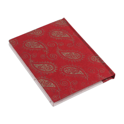 Key to My Heart Handcrafted Key Design Paper Journal from India
