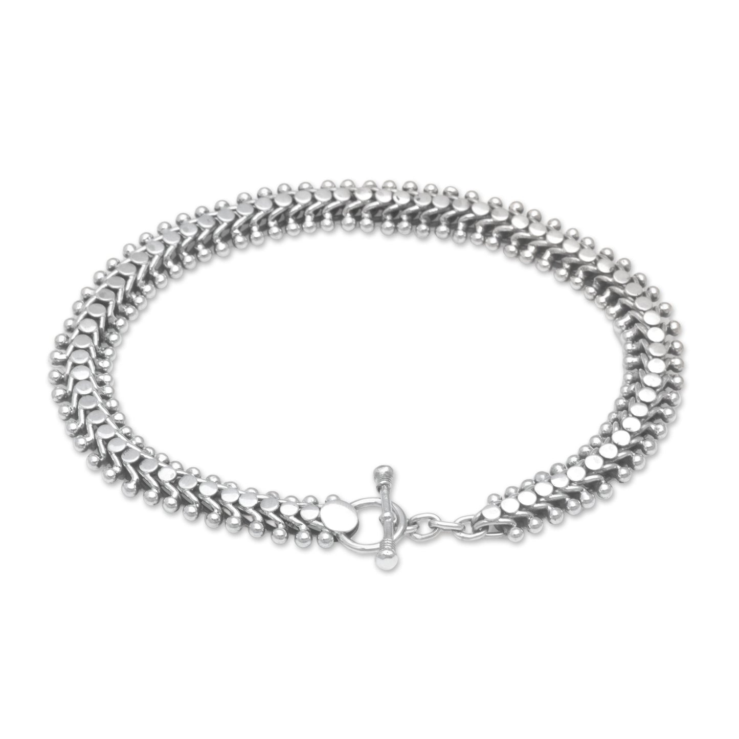 Centipede Crawl Handcrafted Balinese Sterling Silver Anklet