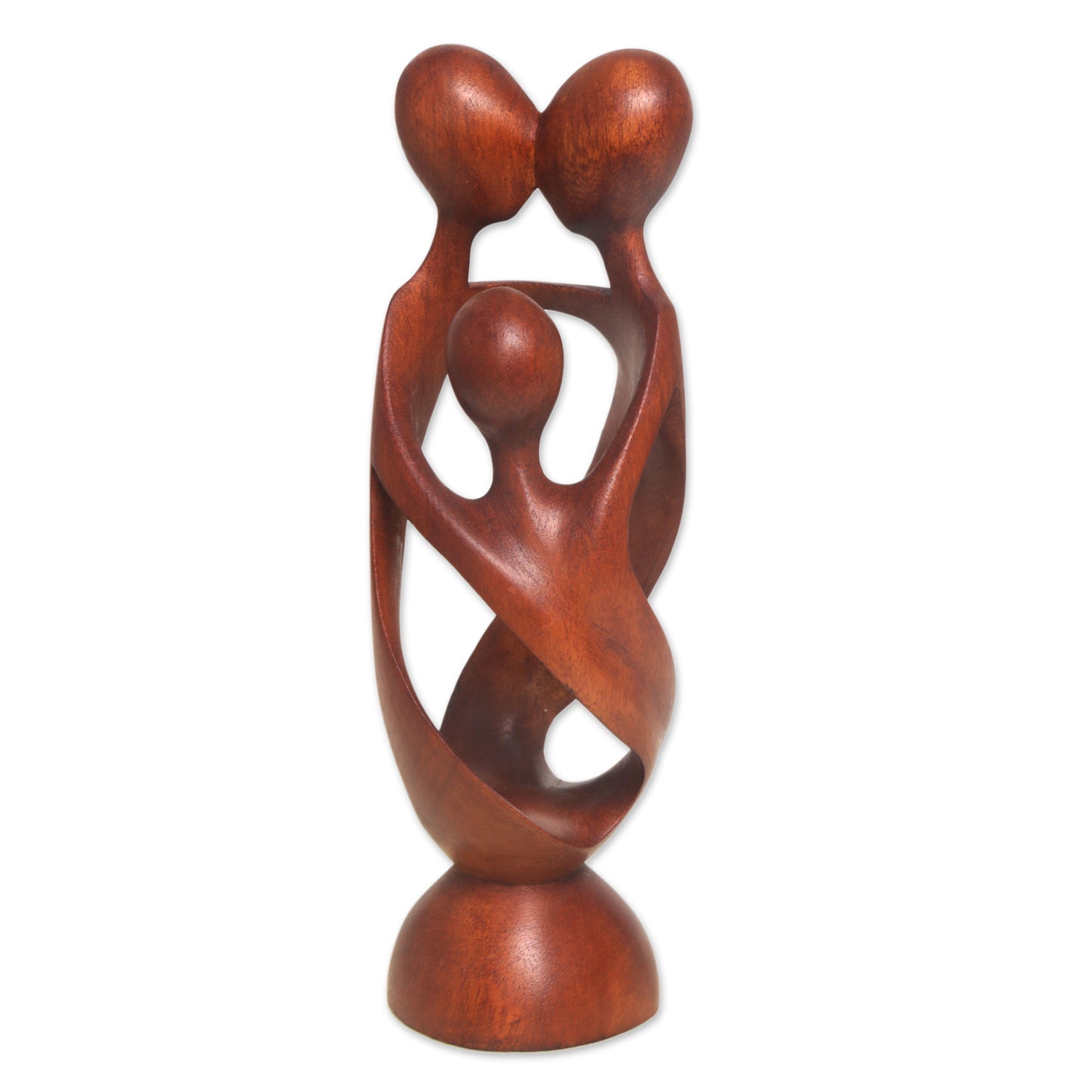 Family Spiral Wood Sculpture