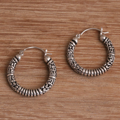 Lightweight Sterling Silver Hoop Earrings