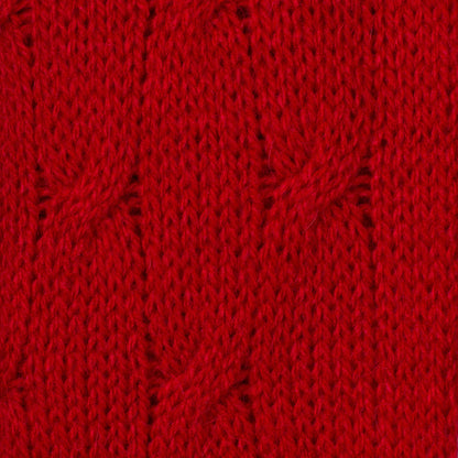 Soft Winter Red Knit Scarf