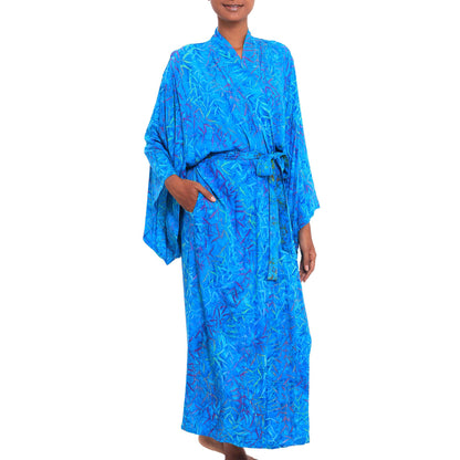 Floral Breeze Batik Rayon Robe
