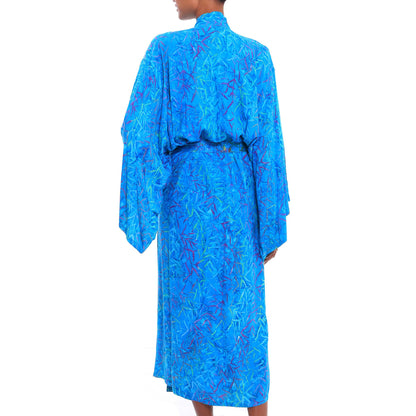 Floral Breeze Batik Rayon Robe