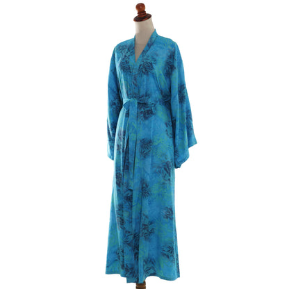 Daylight Eden Rayon Batik Robe