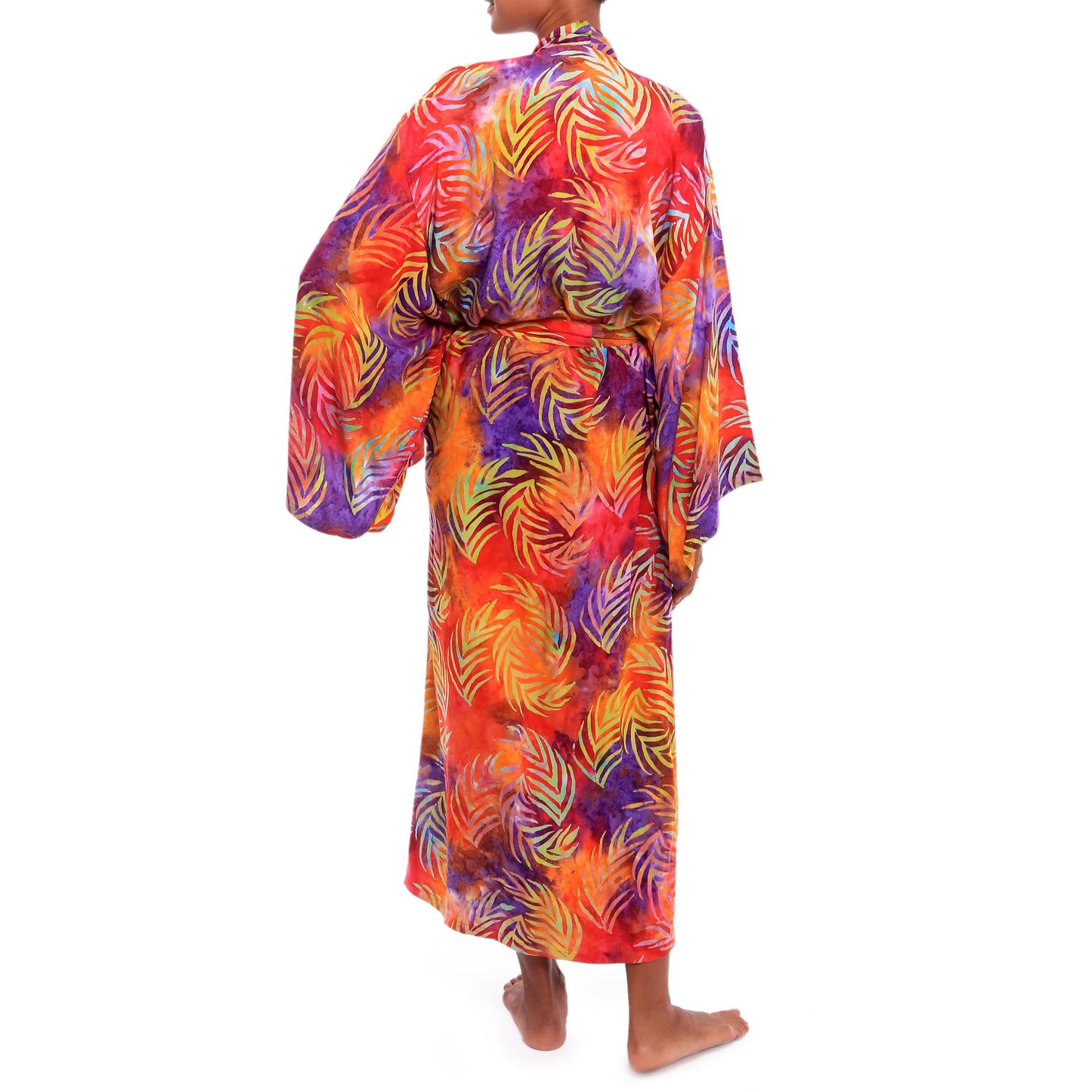 Sunset Grove Batik Rayon Robe