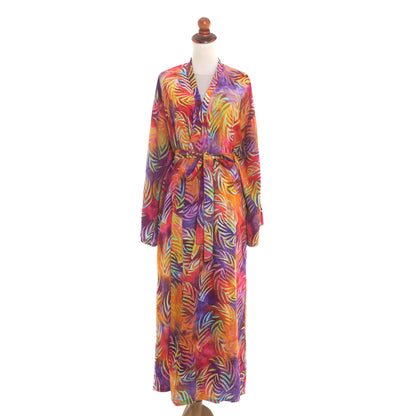 Sunset Grove Batik Rayon Robe