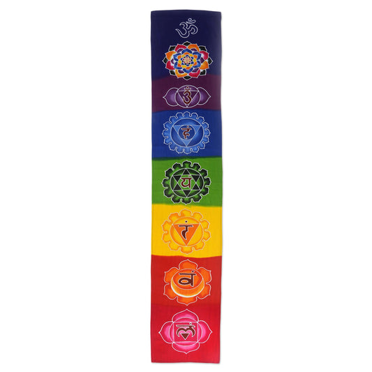 Meditation Chakra Large Batik Wall Mural