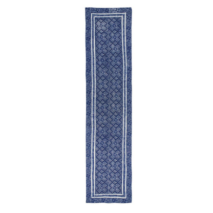 Hmong Energy Hand Stamped All Cotton Hill Tribe Style Table Runner
