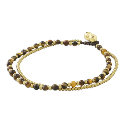 Ringing Beauty Tiger's Eye Beaded Anklet