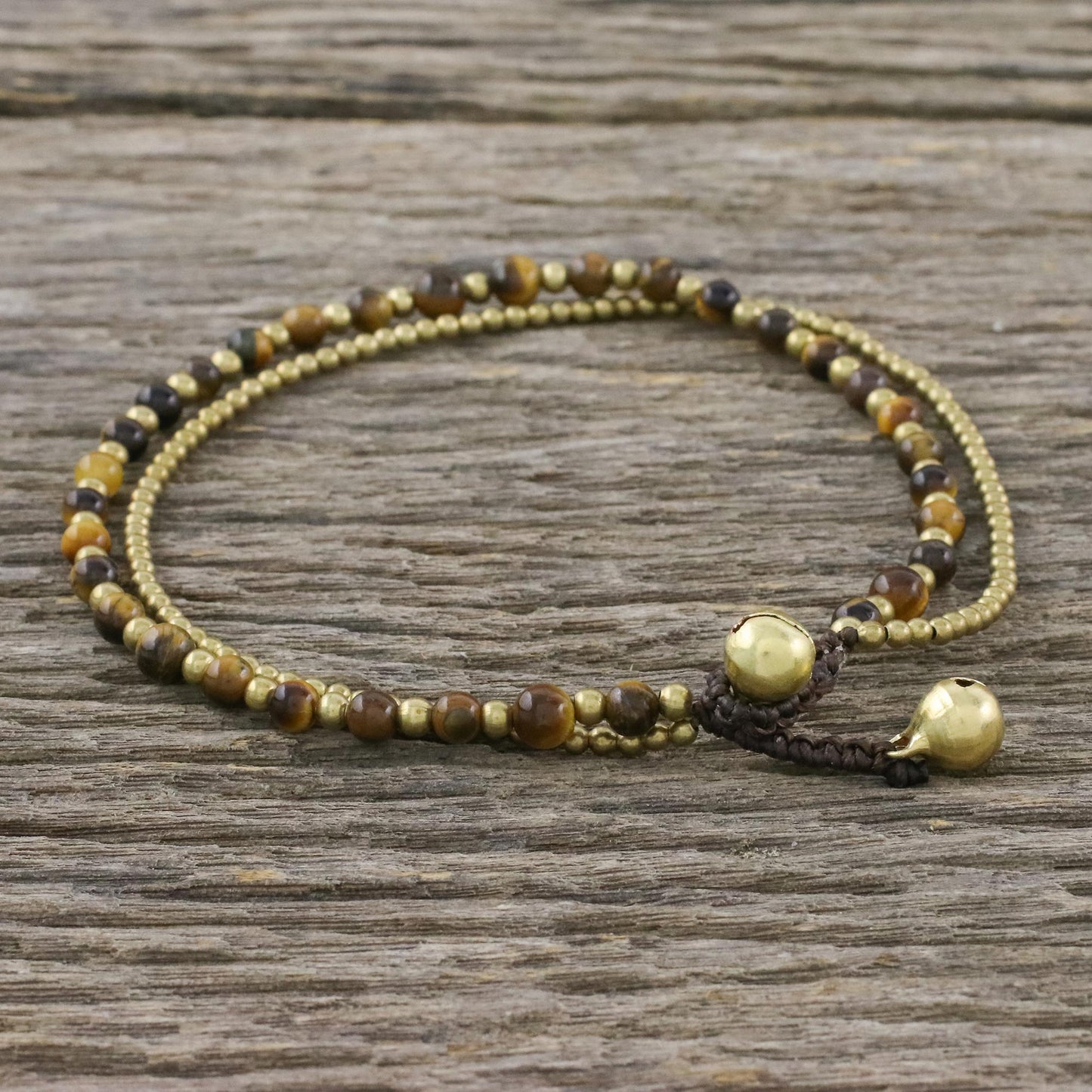 Ringing Beauty Tiger's Eye Beaded Anklet