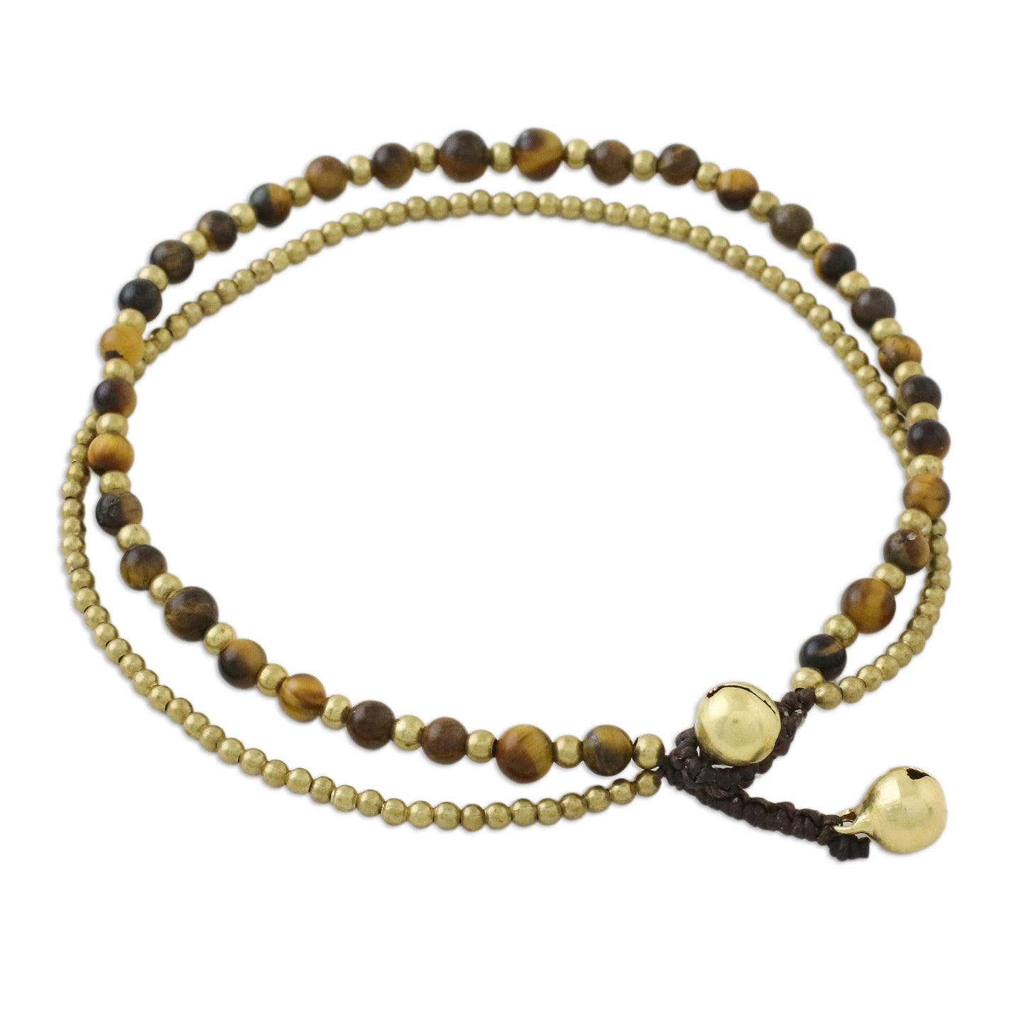 Ringing Beauty Tiger's Eye Beaded Anklet