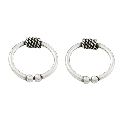 Sleek Braid Sterling Silver Ear Cuffs