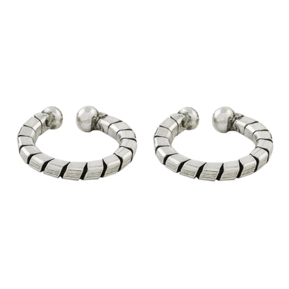 Modern Link Sterling Silver Ear Cuffs