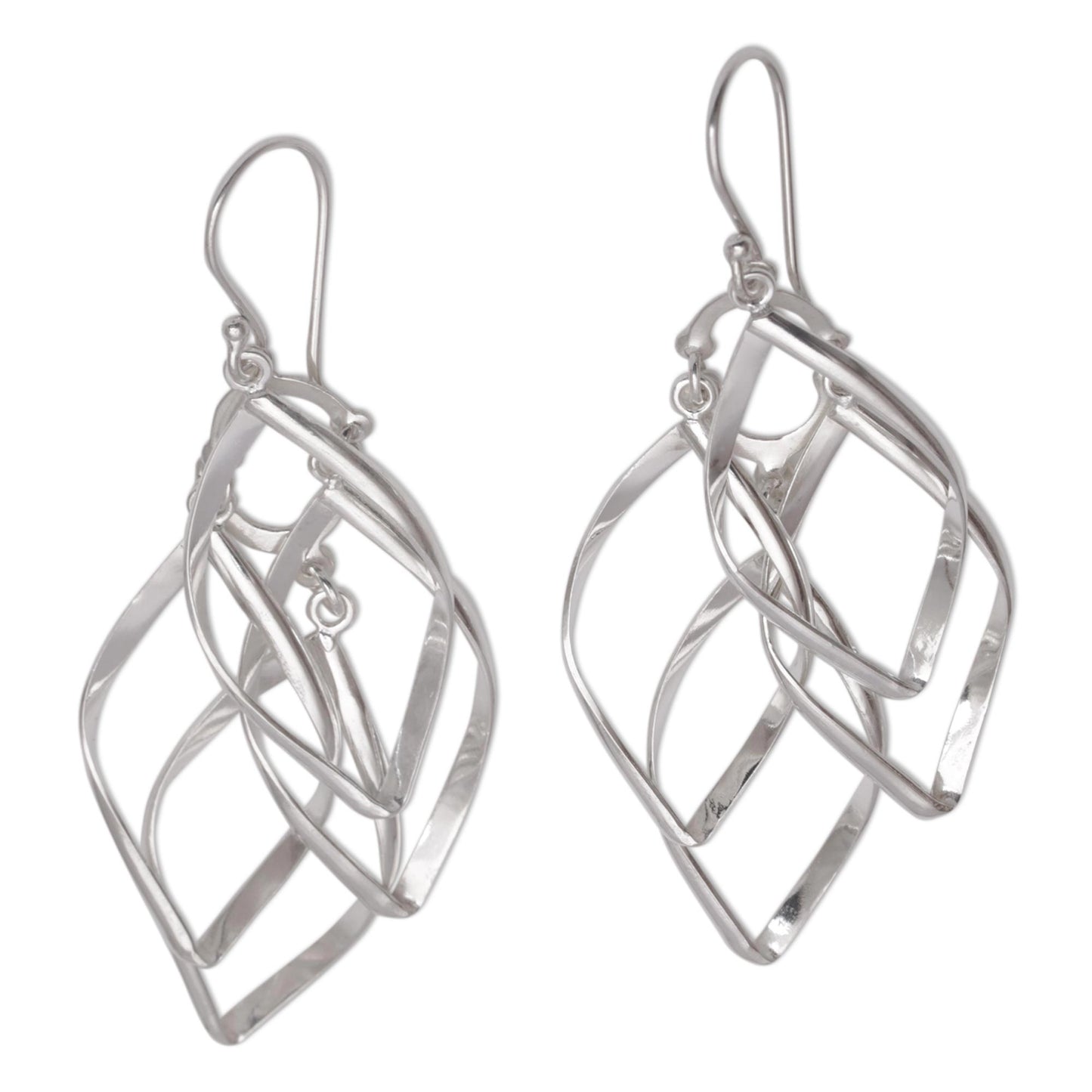 Pesona Sterling Silver Dangle Earrings Handcrafted in Bali