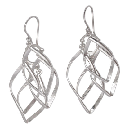 Pesona Sterling Silver Dangle Earrings Handcrafted in Bali