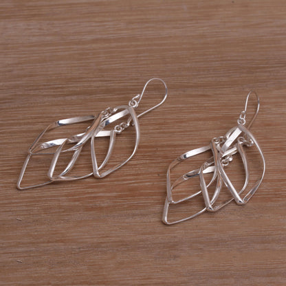 Pesona Sterling Silver Dangle Earrings Handcrafted in Bali