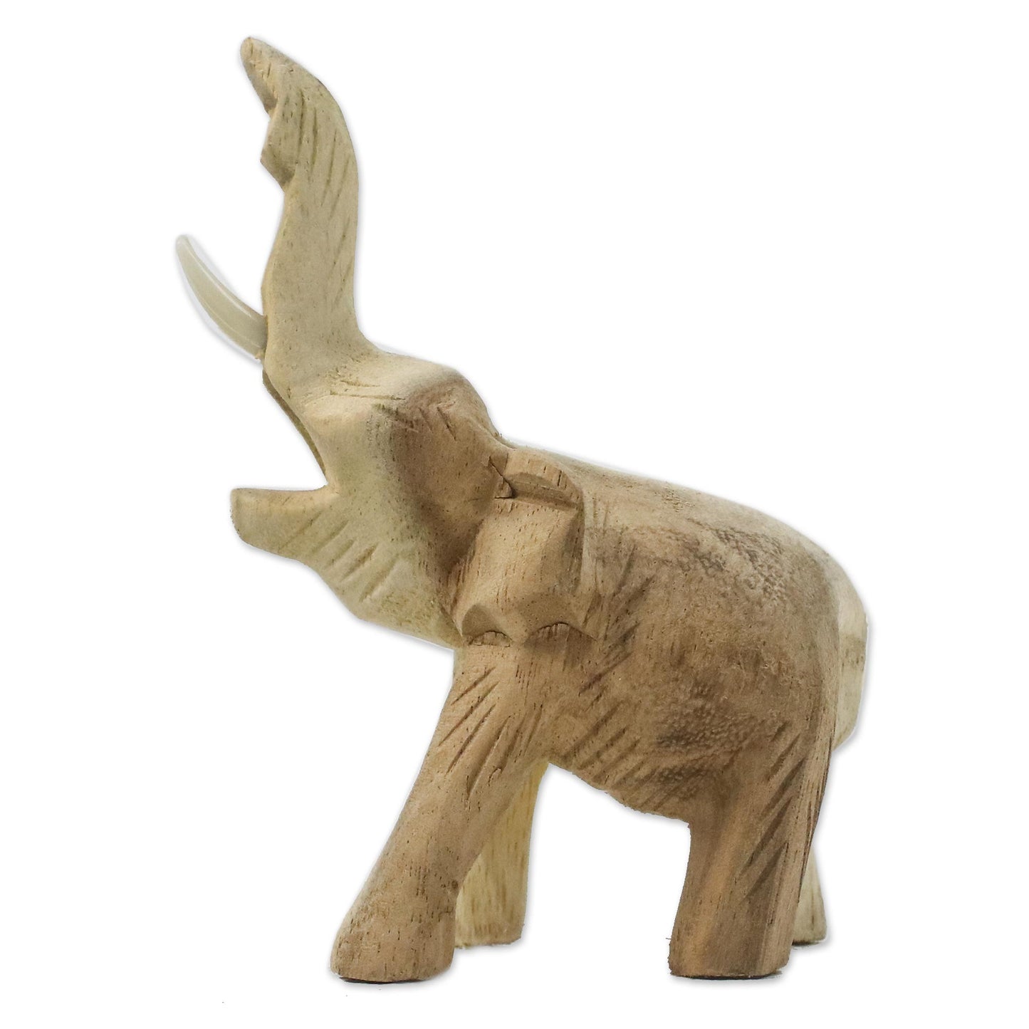 Wild Life Brown Wood Elephant Sculpture