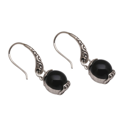 Tilem Moon Sterling Silver Earrings