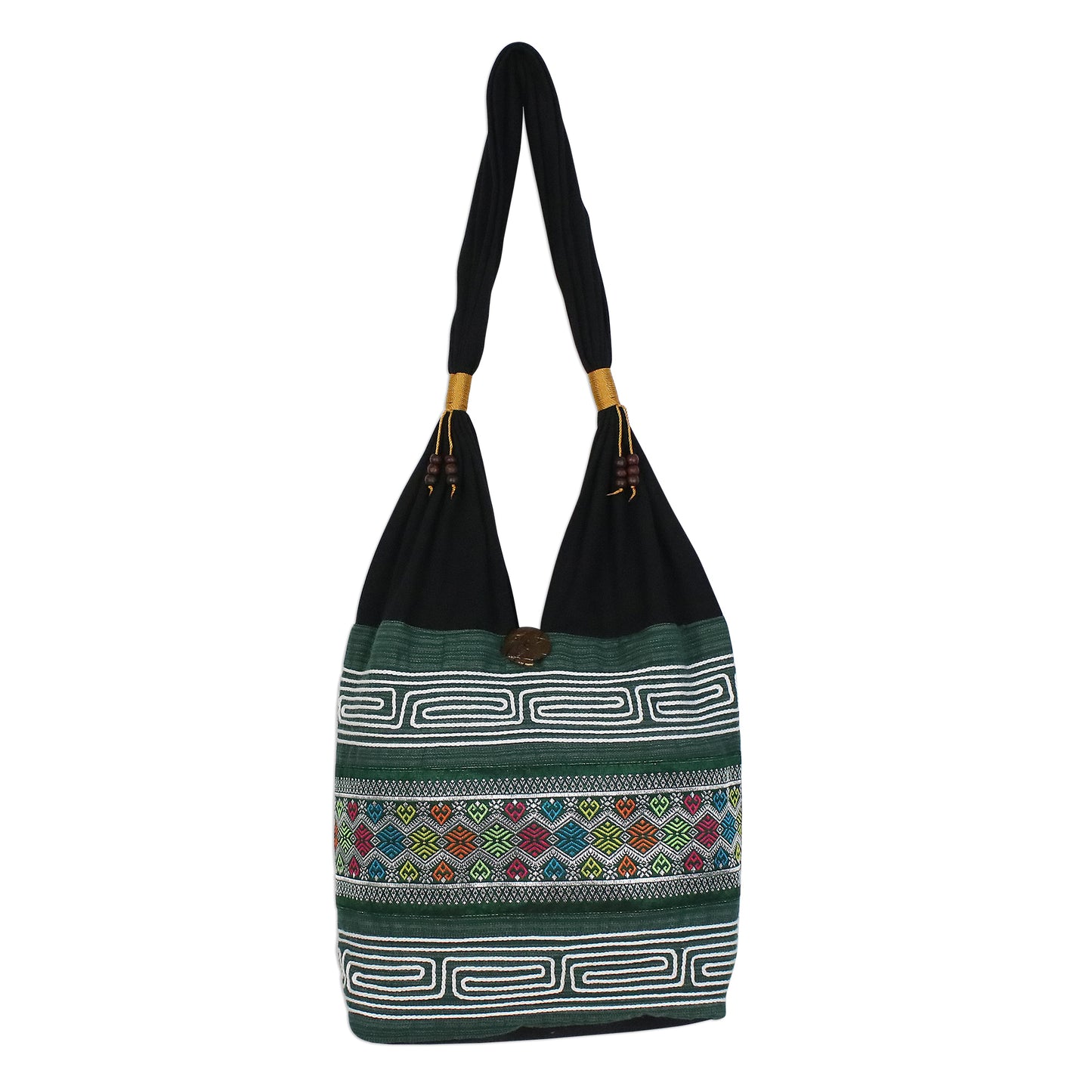 Thai Mood Black Shoulder Bag