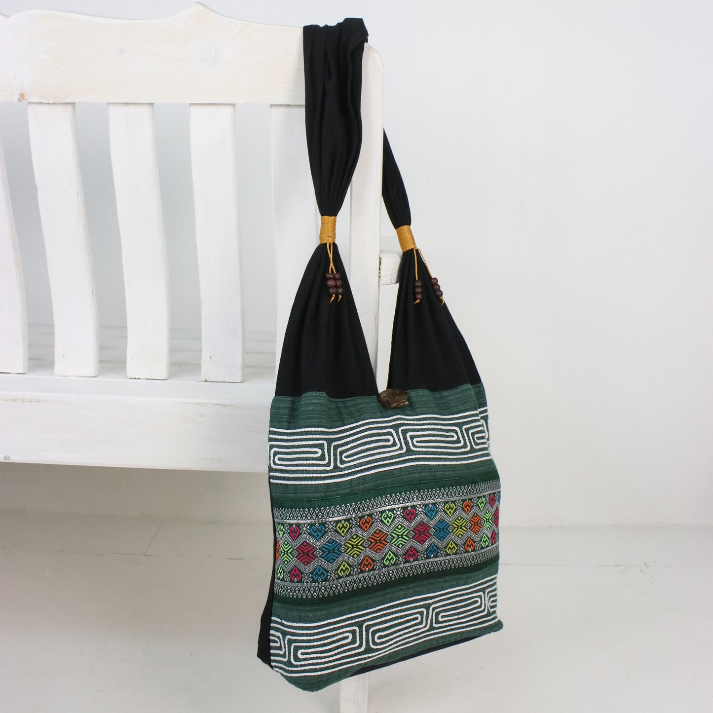 Thai Mood Black Shoulder Bag