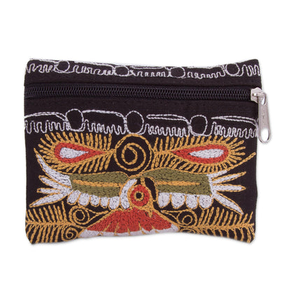Colca Condor Handcrafted Embroidered Coin Purse from Peru