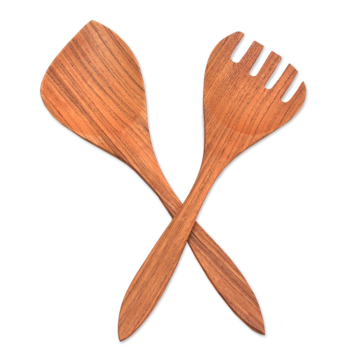 Salad Serenade Teak Wood Serving Utensils