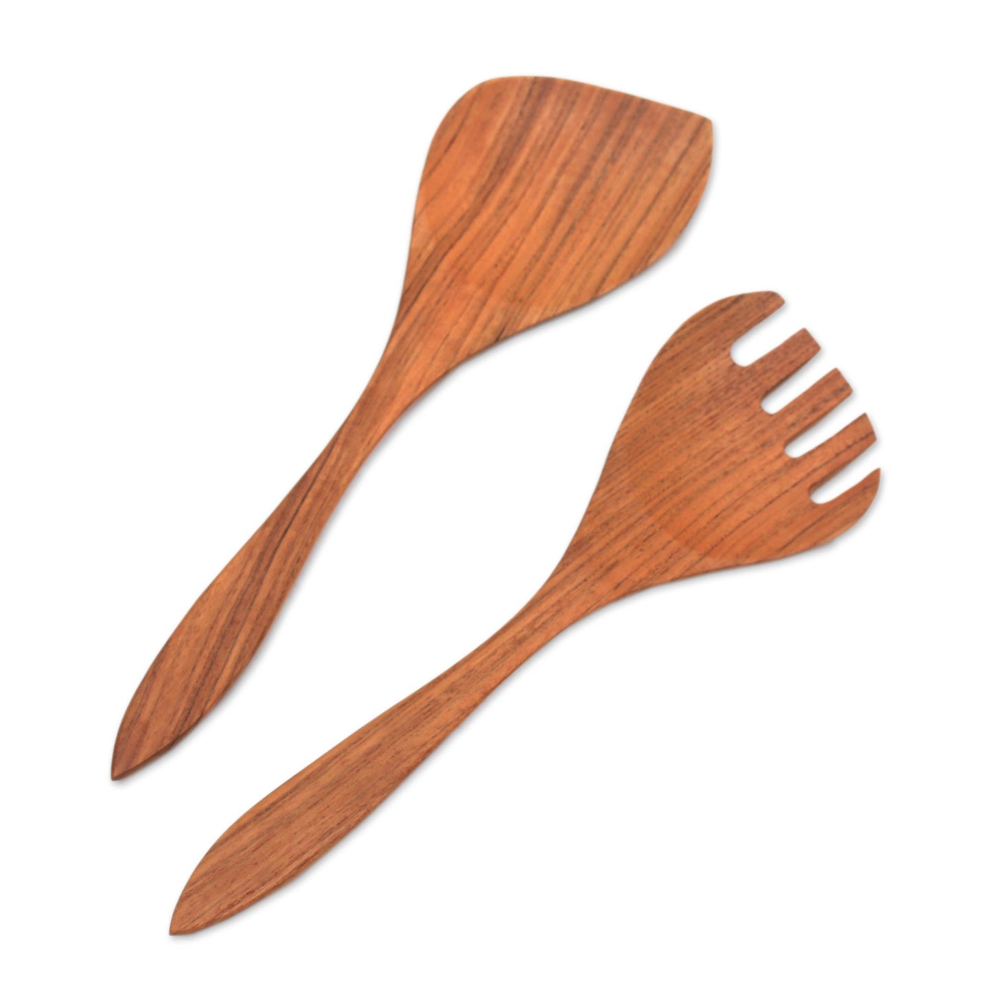 Salad Serenade Teak Wood Serving Utensils