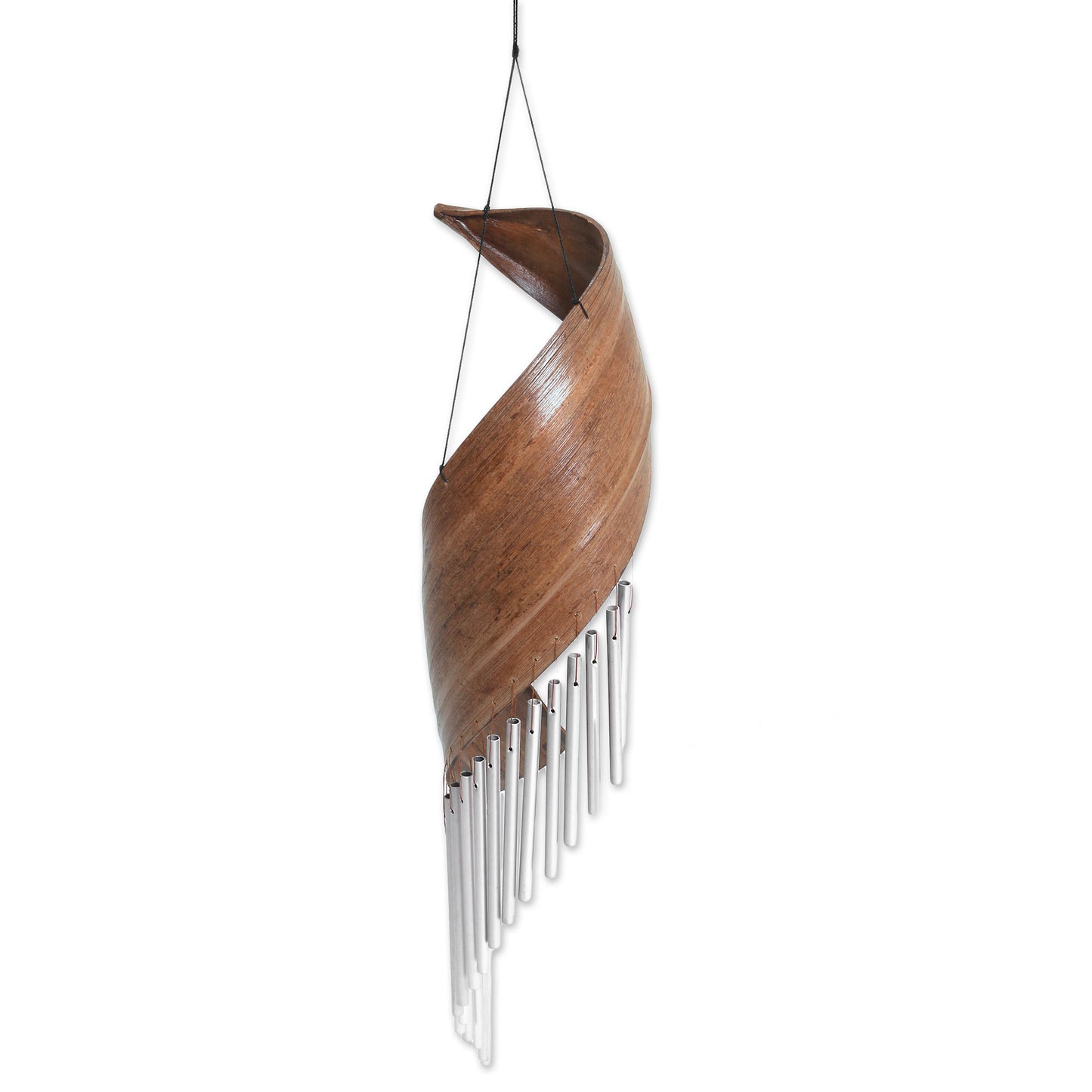 Bali Serenade Handmade Minimalistic Coconut Tree Bark Wind Chime from Bali