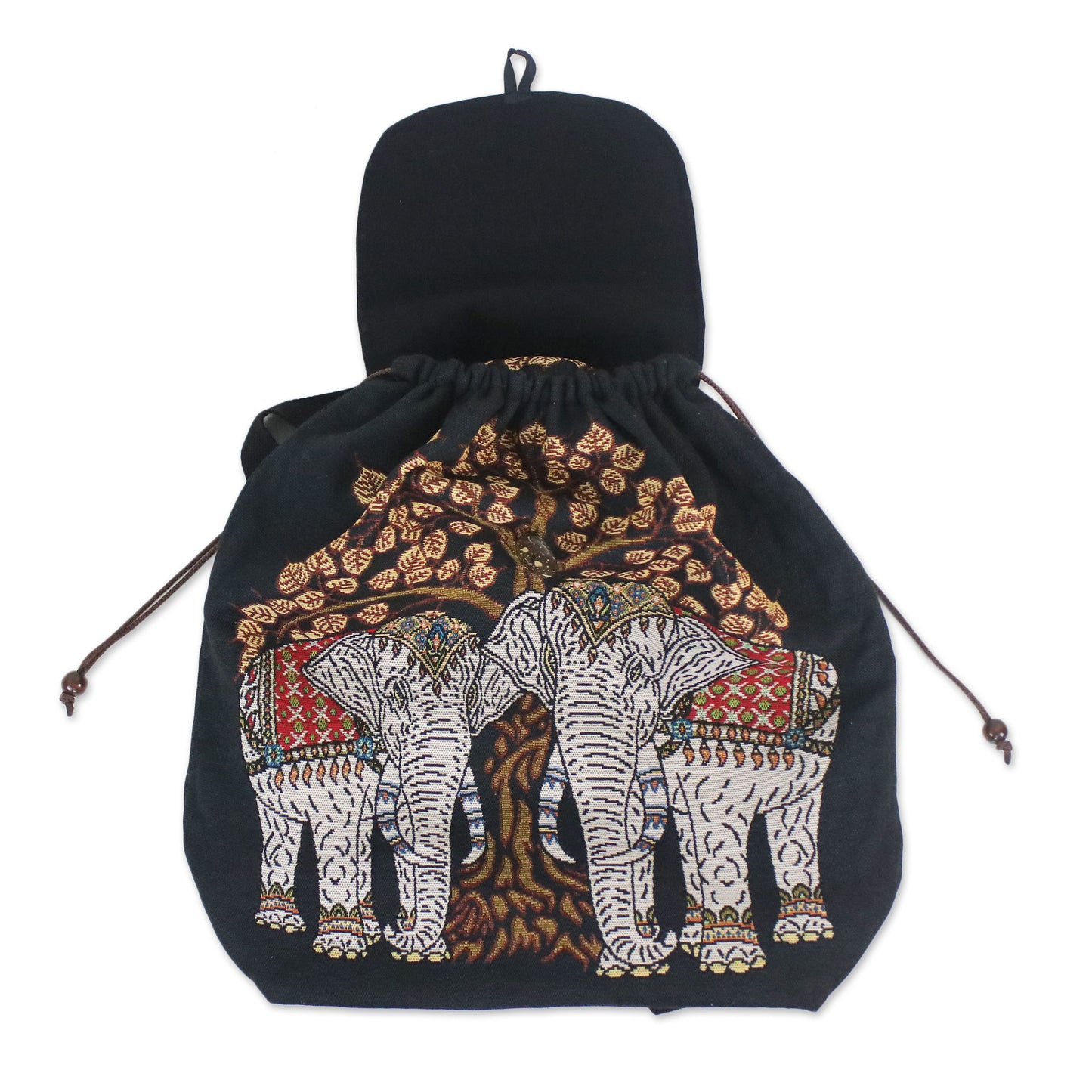 Elephant Tree Cotton Backpack