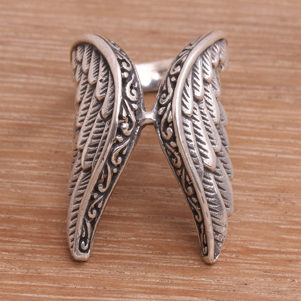 Winged Glory Silver Ring