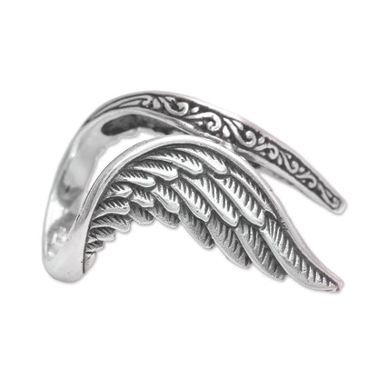 Winged Glory Silver Ring