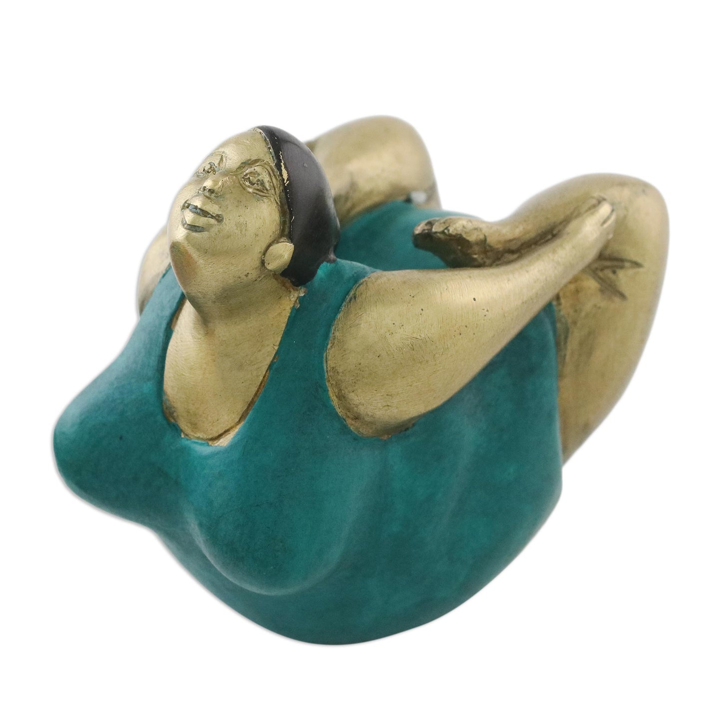 Bow Pose Brass Bow Pose Yoga Figurine from Thailand