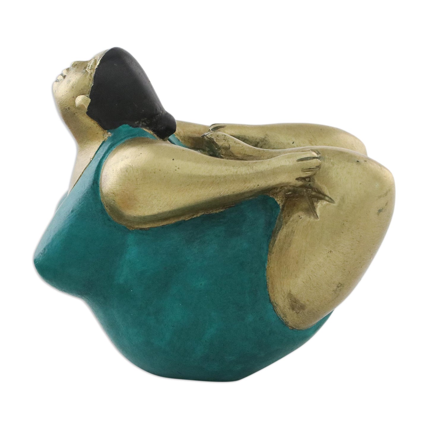 Bow Pose Brass Bow Pose Yoga Figurine from Thailand