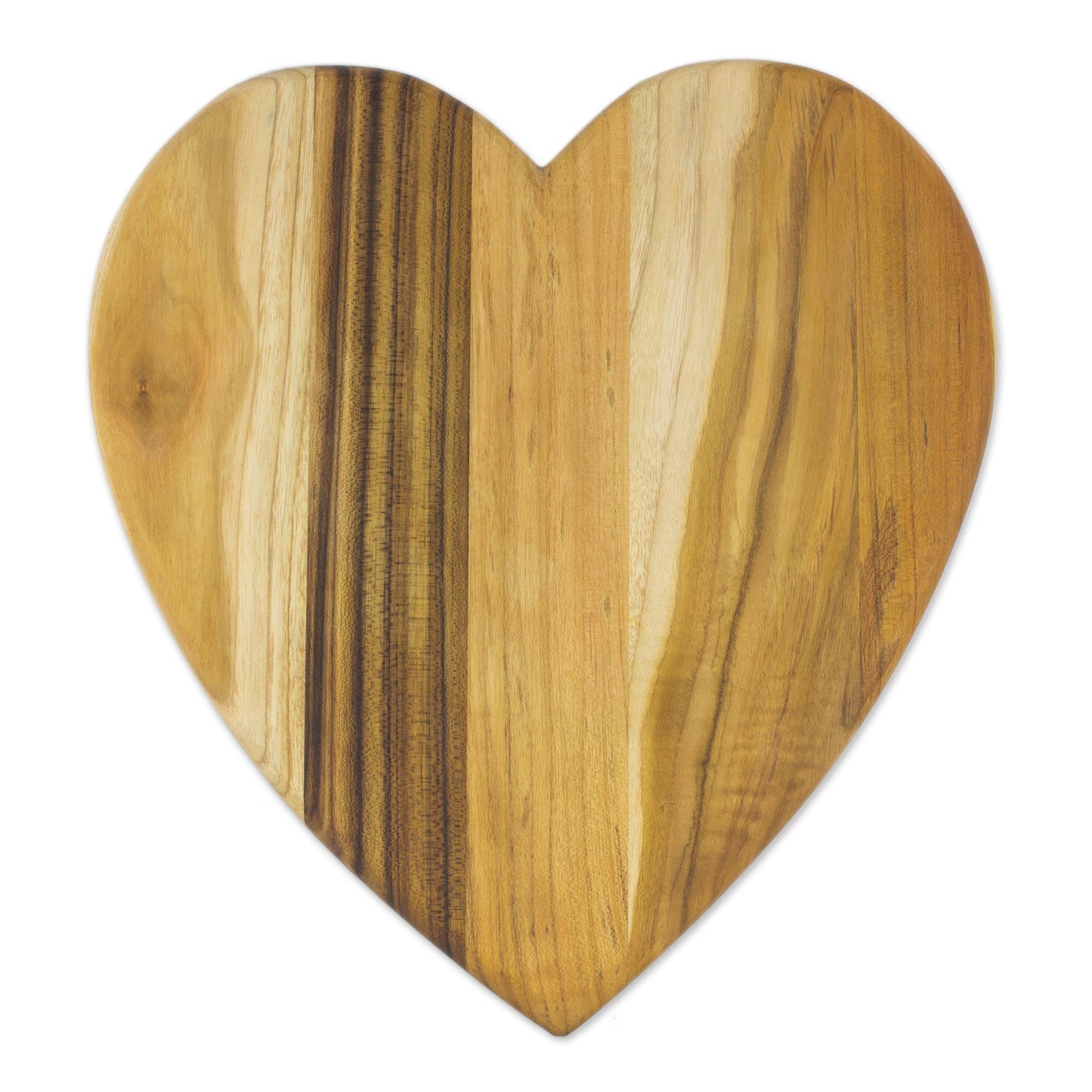 Heart of Cooking Heart-Shaped Teak Wood Cutting Board from Guatemala