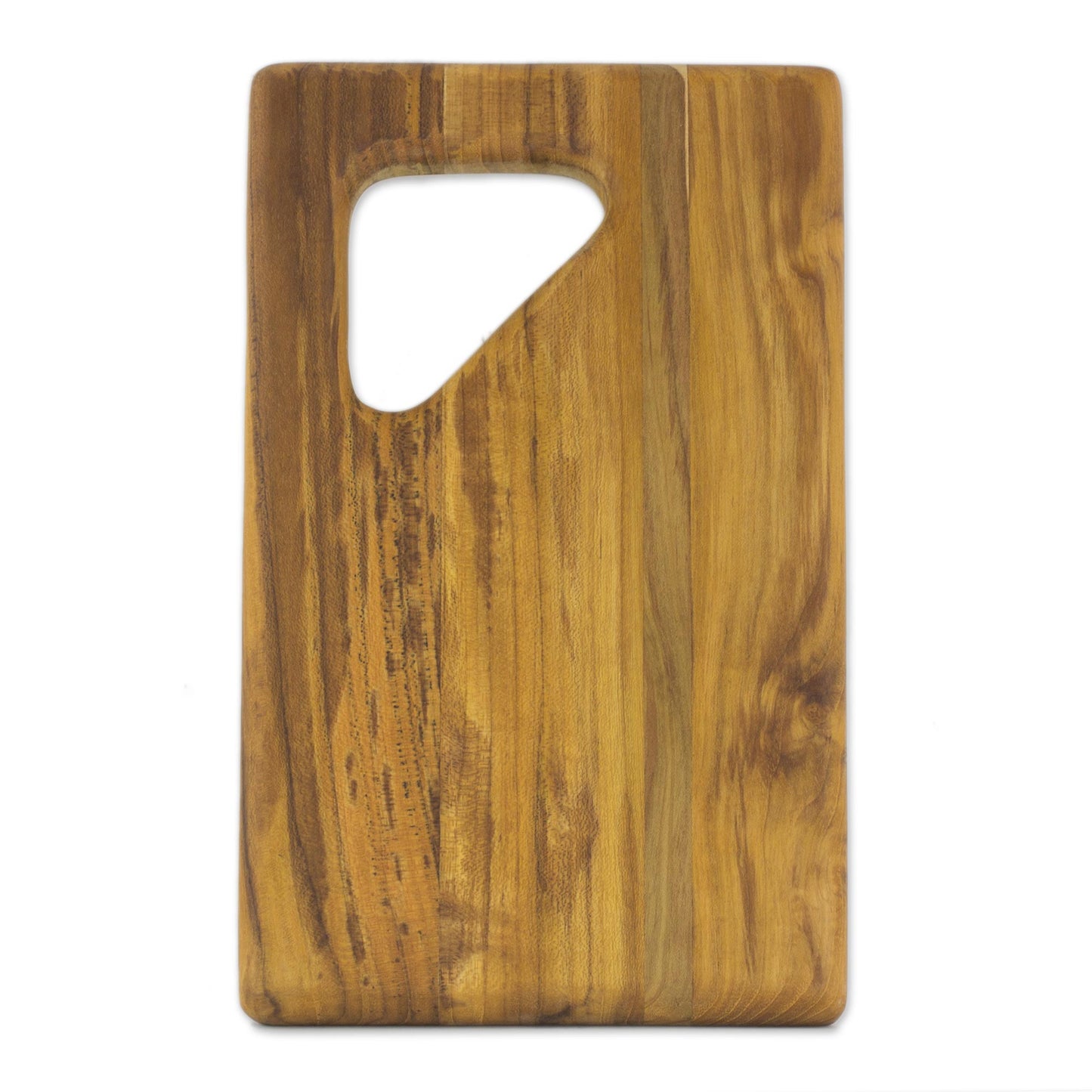 Sophisticated Bartender Teak Wood Cutting Board with a Handle from Guatemala